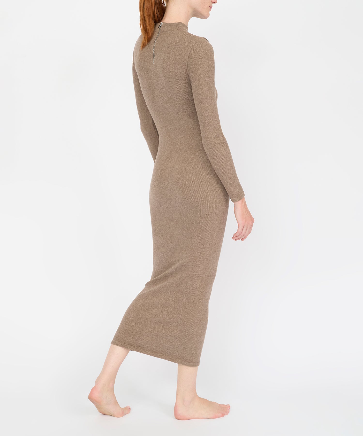 Yasmin Dress - Hazelnut Mélange