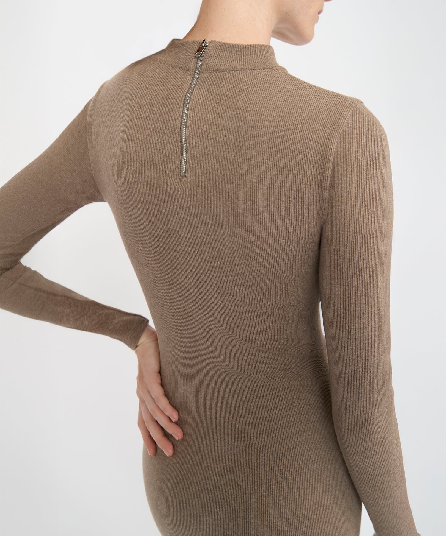 Yasmin Dress - Hazelnut Mélange