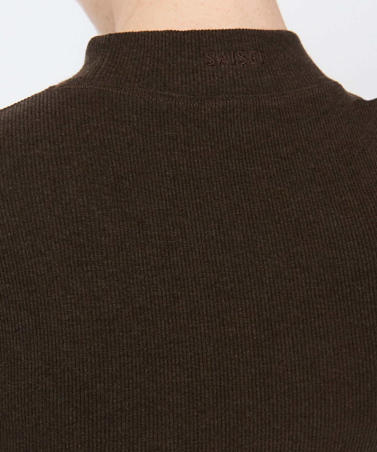 Eve Turtleneck Top - Sepia Mélange