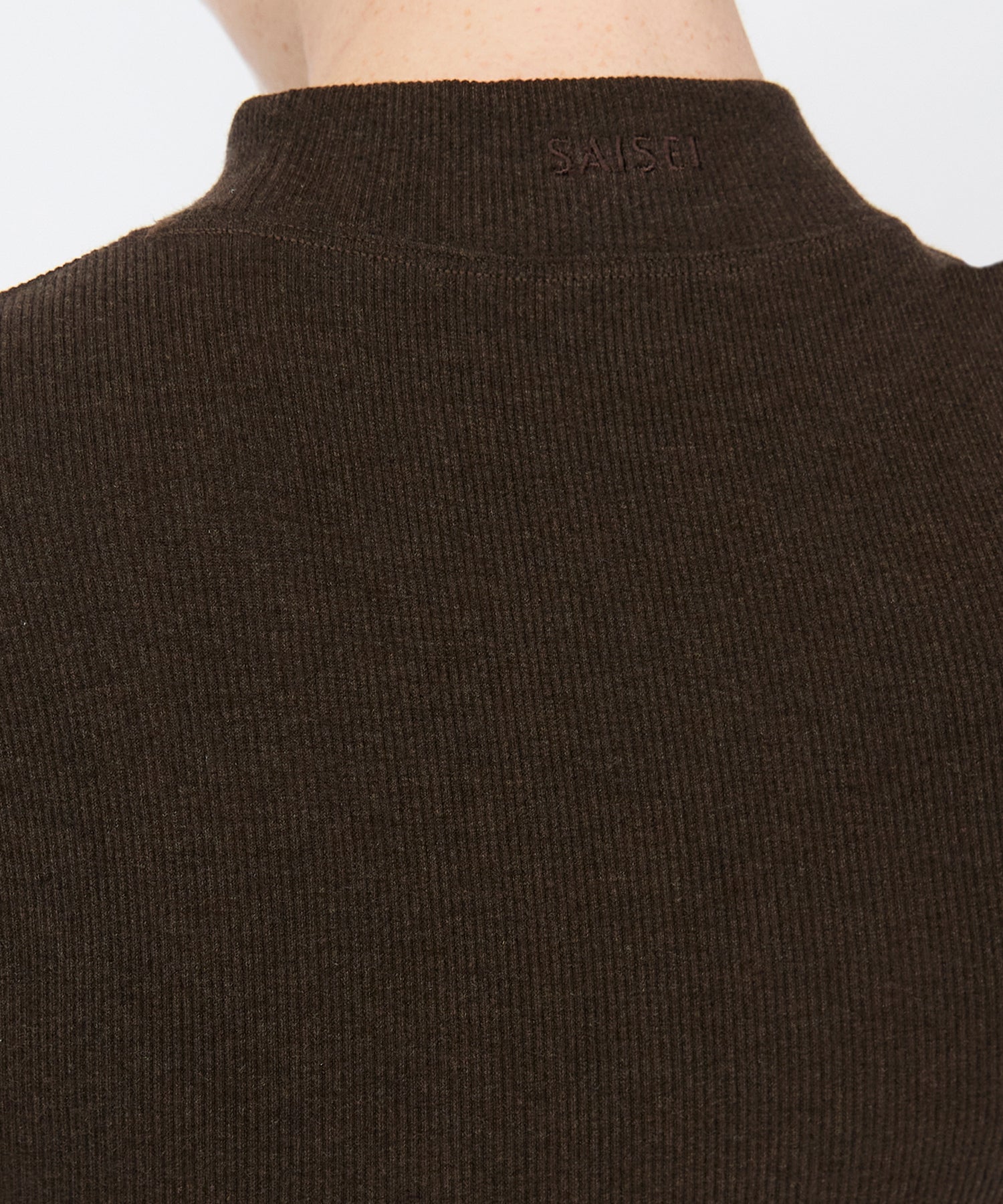 Eve Turtleneck Top - Sepia Mélange