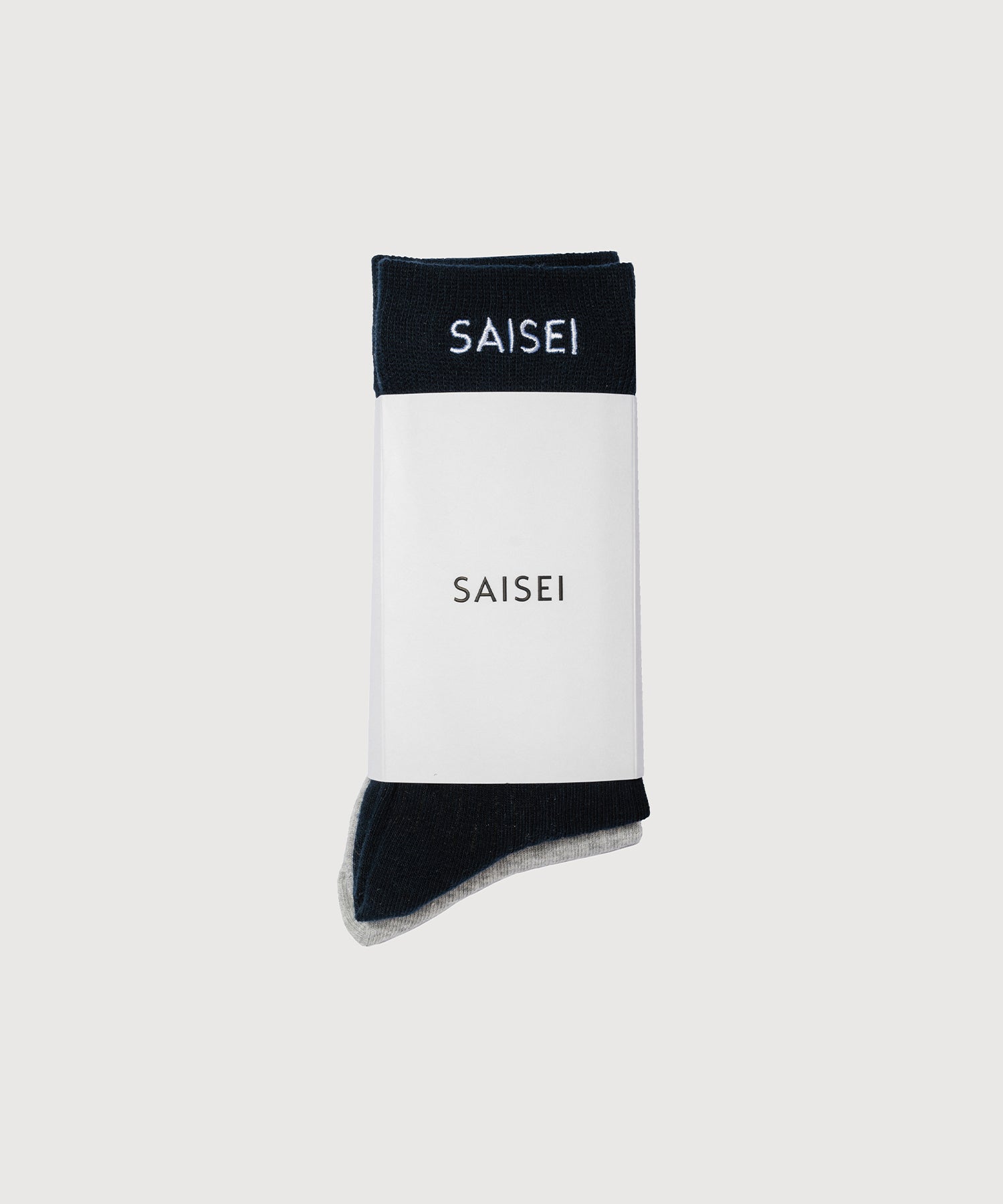 Essential Rib Comfort Sock - 2 Pack - Heather Grey / Navy