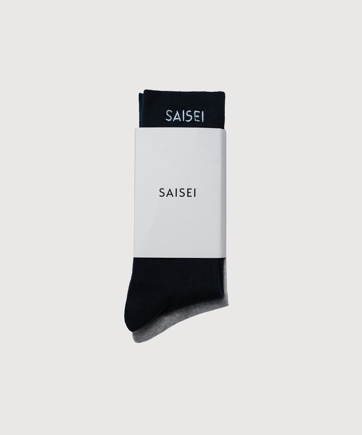Essential Rib Comfort Sock - 2 Pack - Heather Grey / Navy