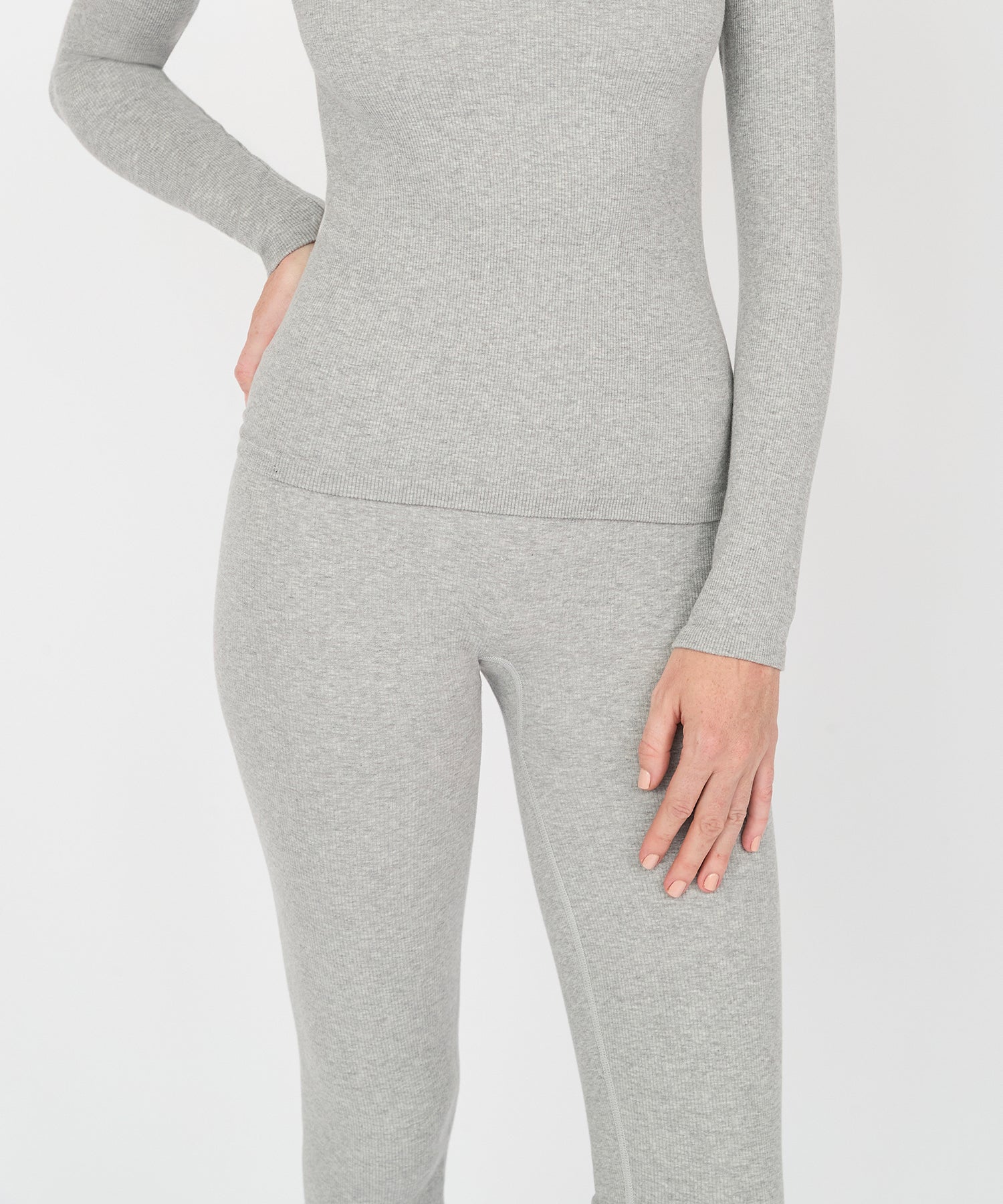 Valerie High Rise Legging 28" - Grey Mélange
