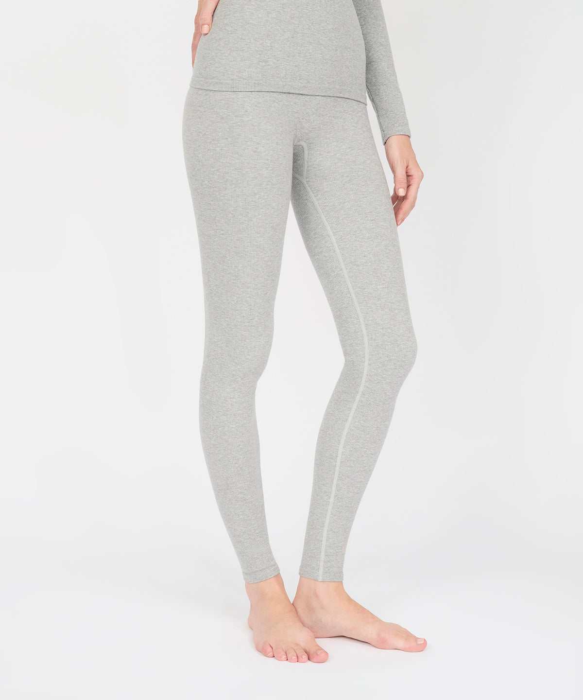 Valerie High Rise Legging 28" - Grey Mélange