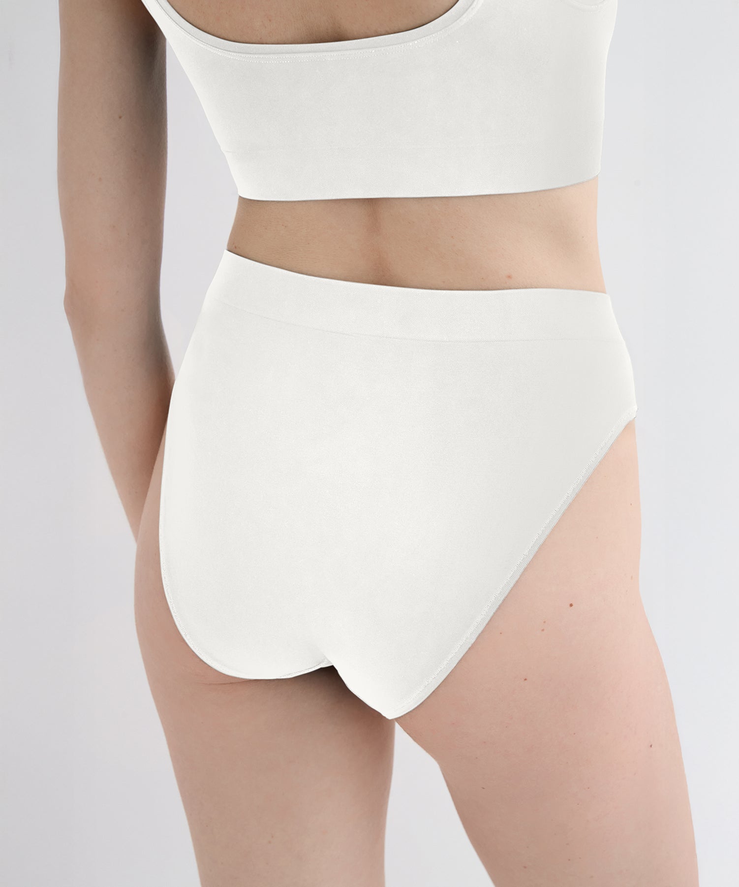 High Waist Brief 3 Pack - Pearl