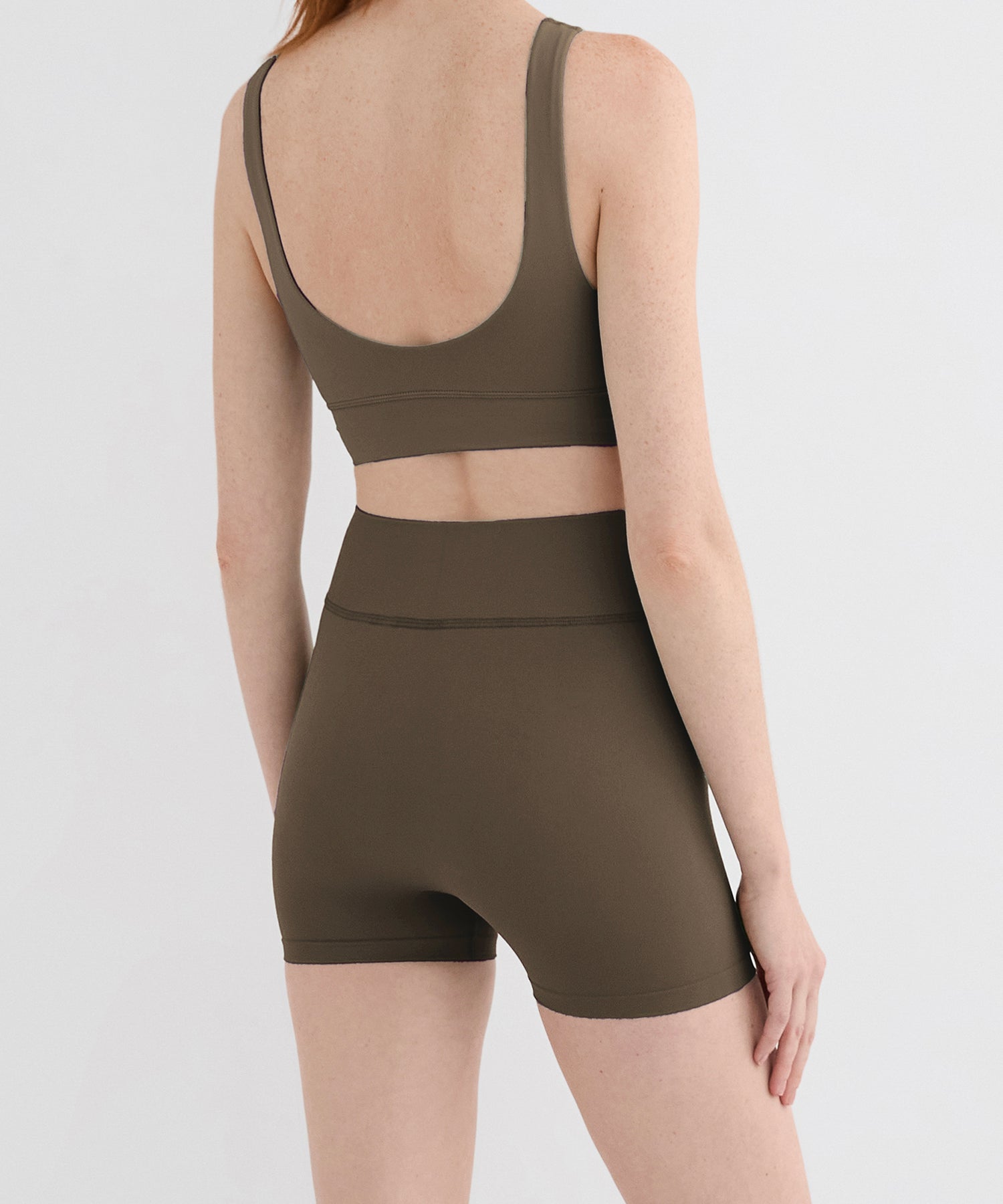 High Neck Bra Top - Olive