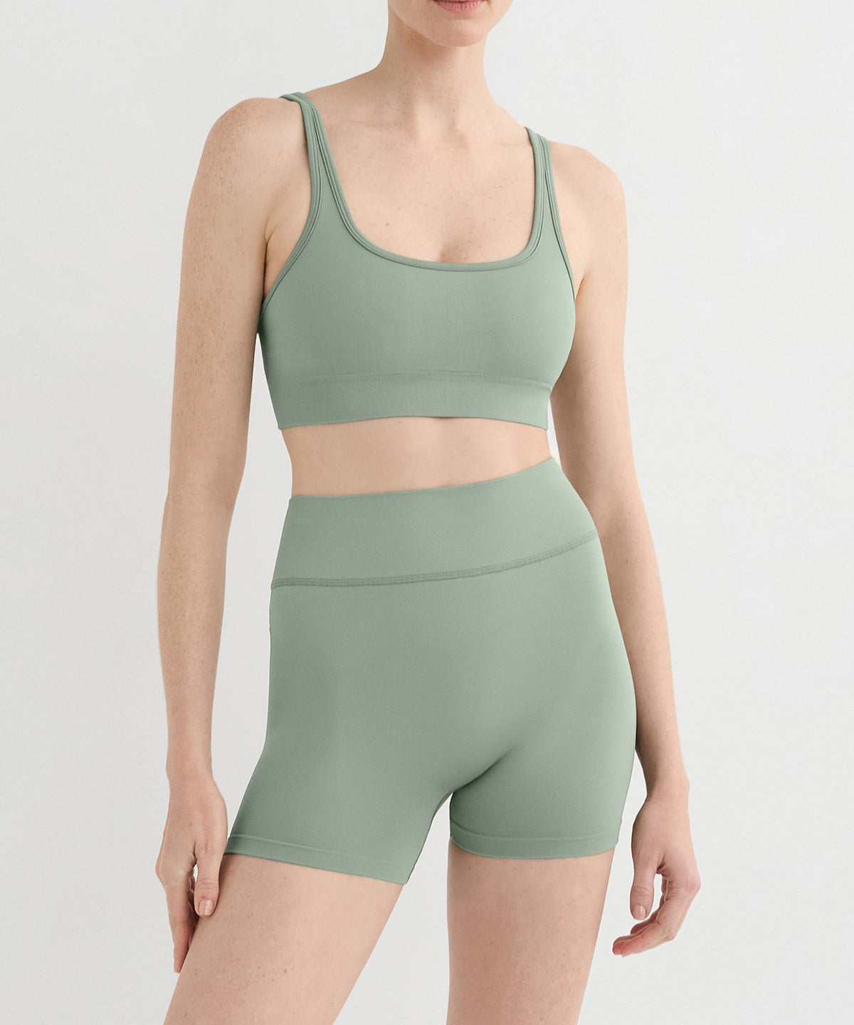 Performance Racerback Sports Bra - Sage