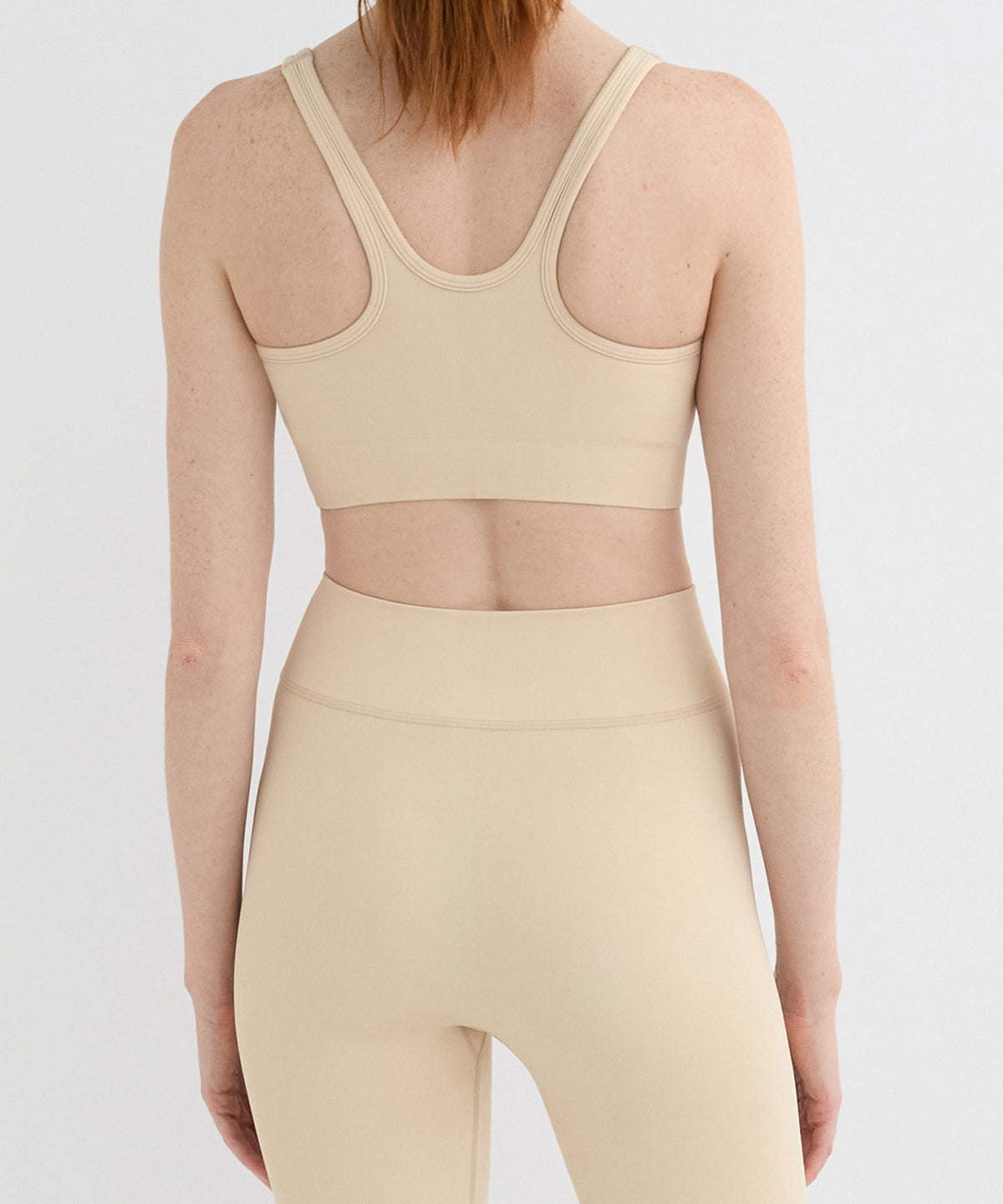 Performance Racerback Sports Bra - Almond