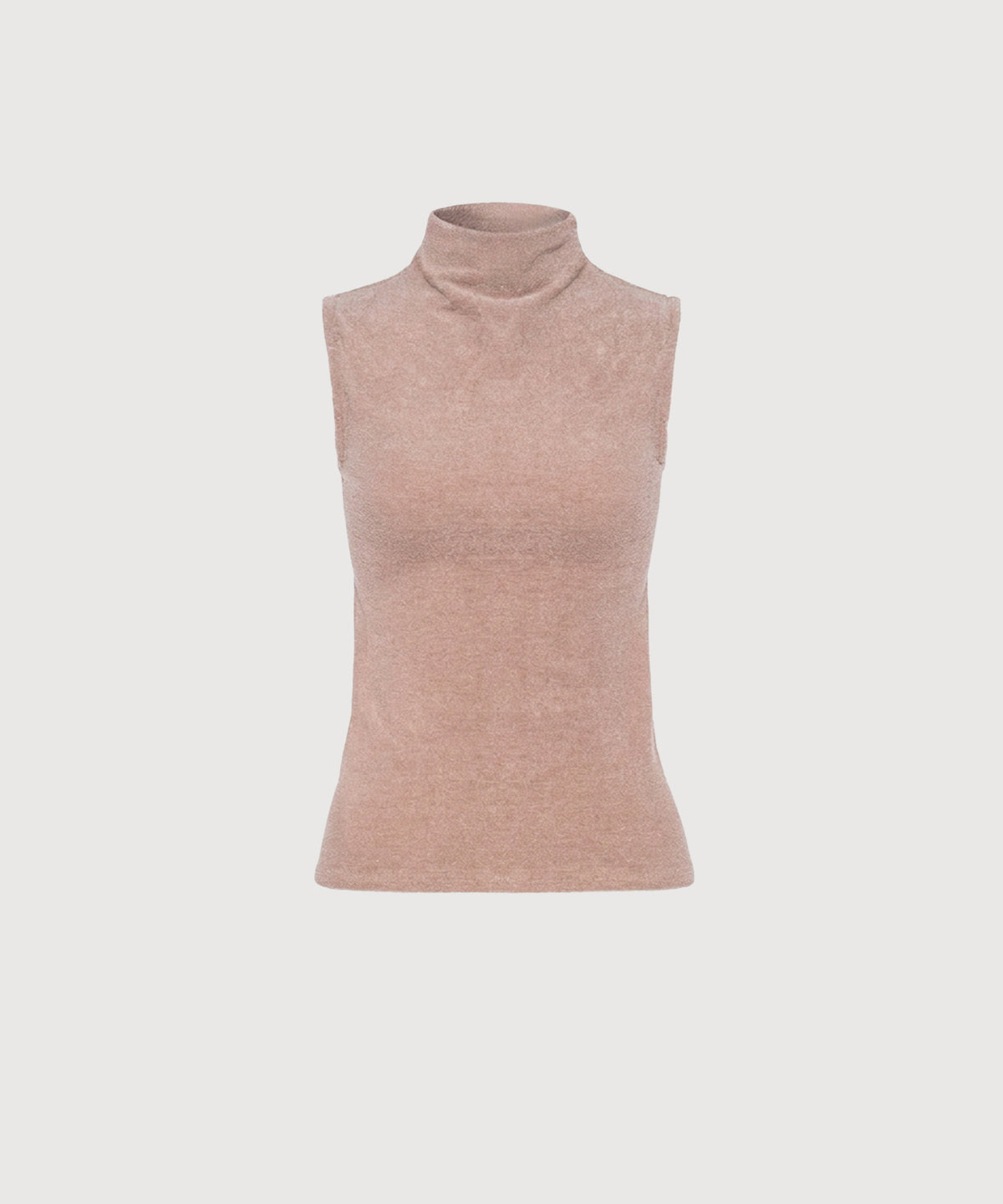 Gloria High Neck Tank - Latte