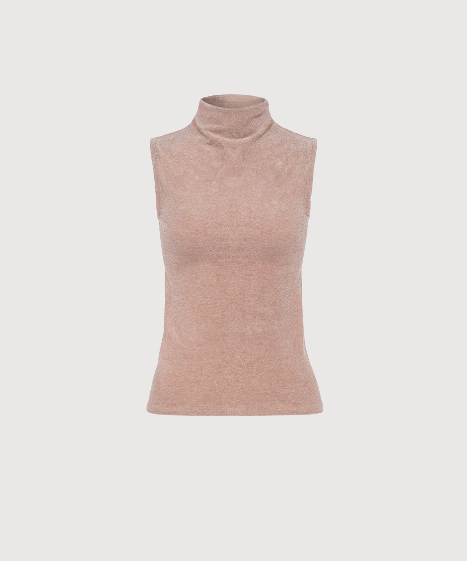 Gloria High Neck Tank - Latte