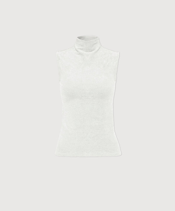 Gloria High Neck Tank - Pearl