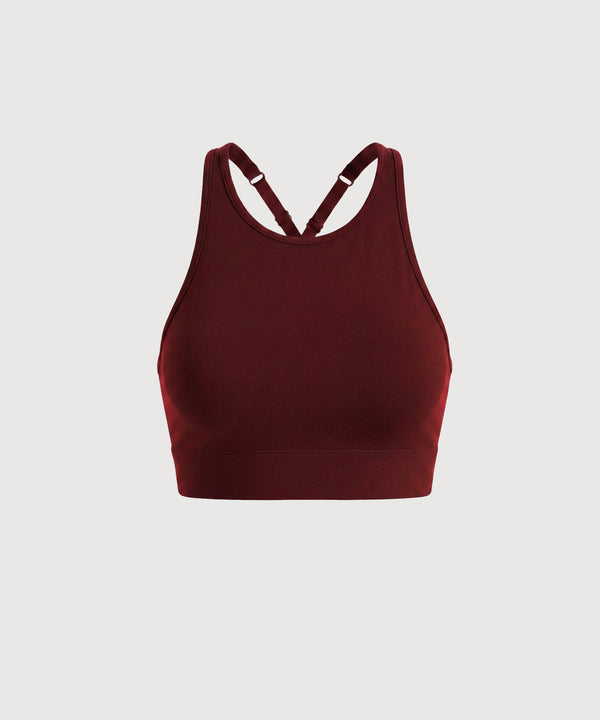 High Neck Movement Bra - Grape