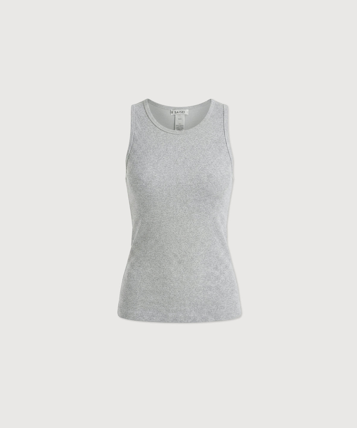 Carly High Neck Tank - Grey Mélange