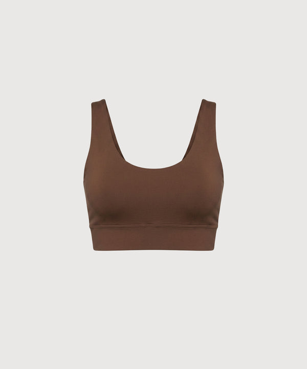 24/7 Lounge Bra Top - Dark Earth