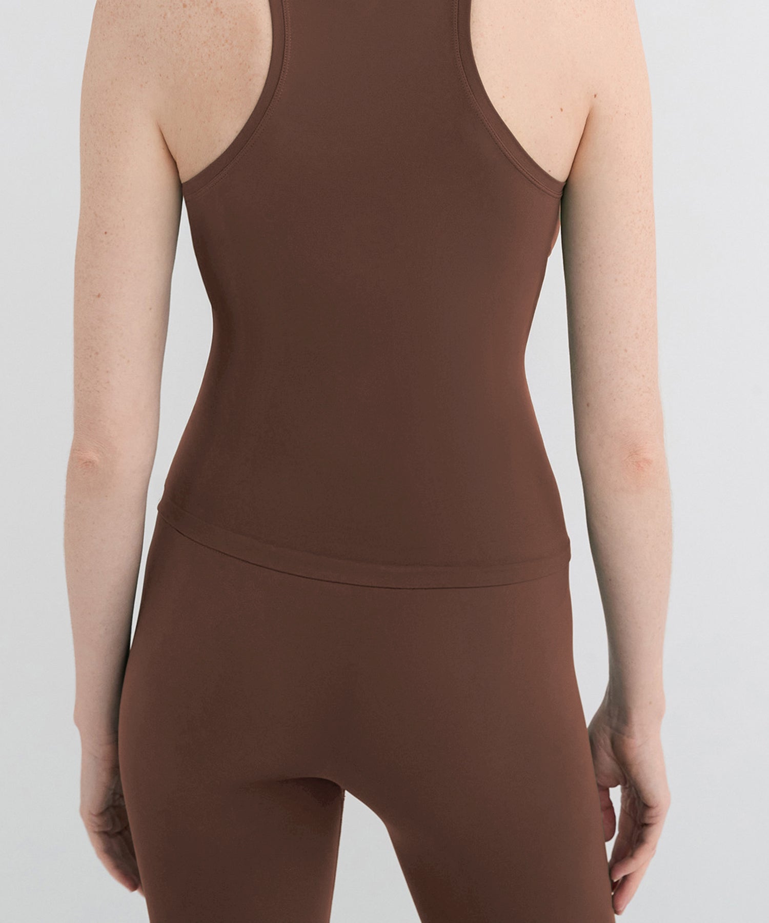 High Neck Tank - Dark Earth