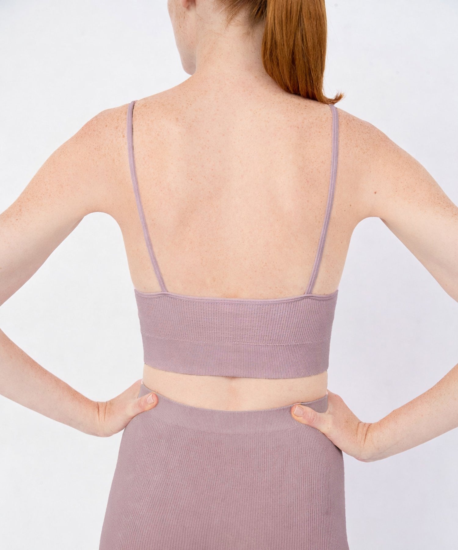 Bianca Rib Bralette - Mauve