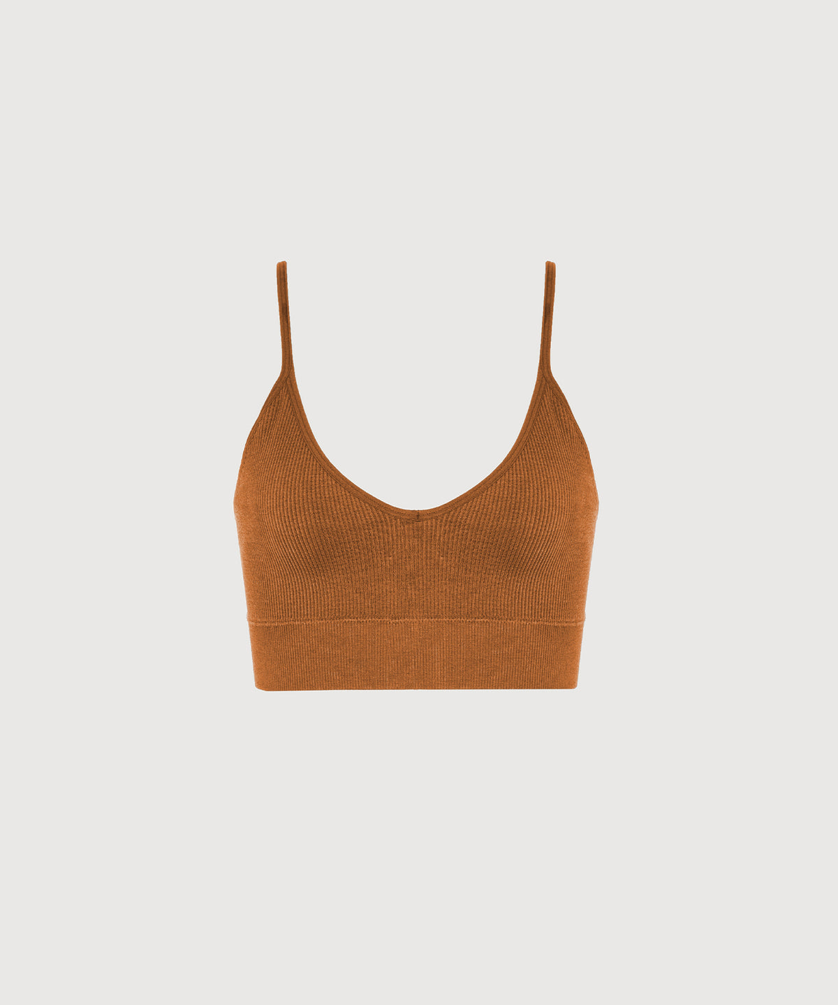 Bianca Rib Bralette - Terracotta