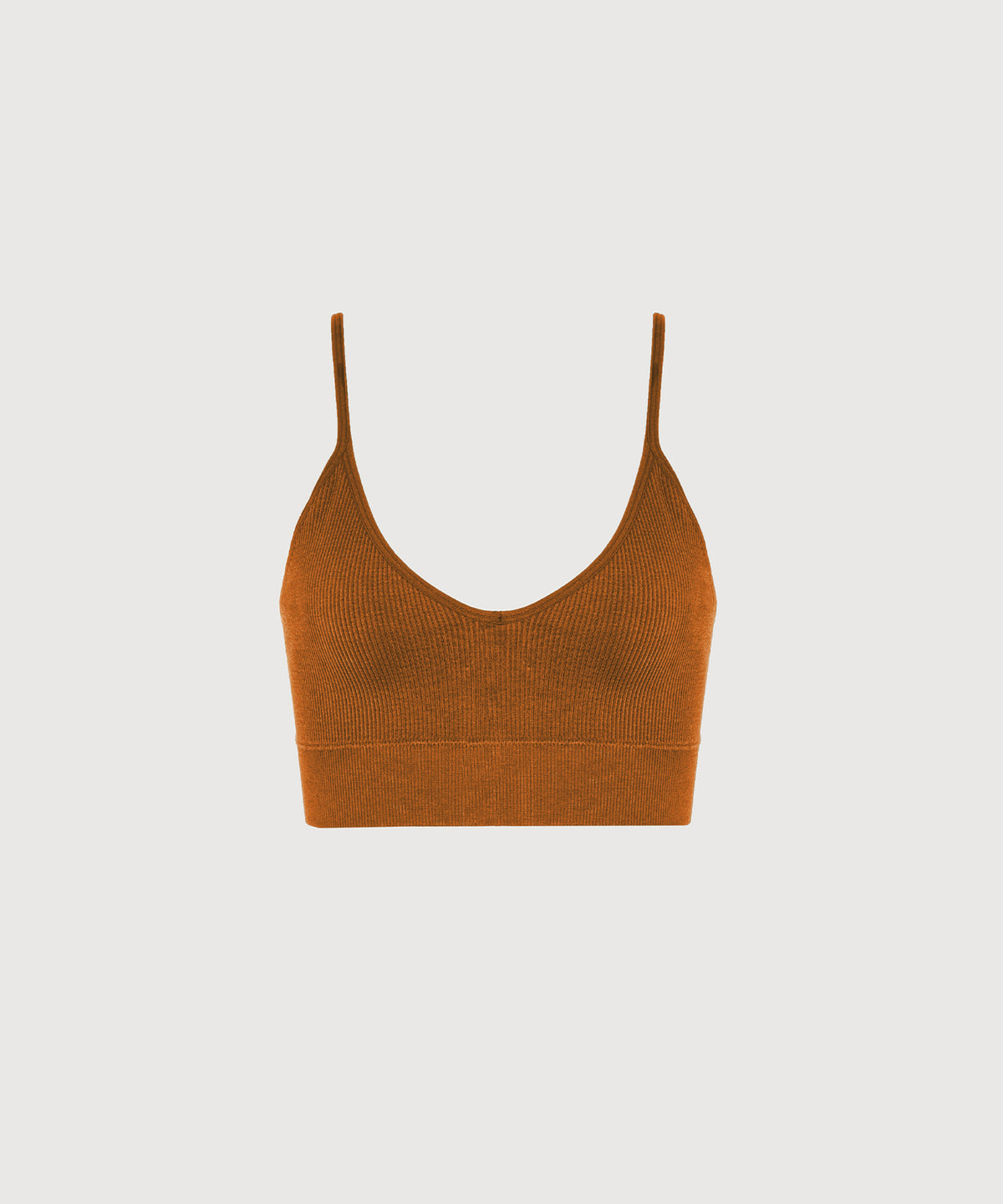 Bianca Rib Bralette - Terracotta
