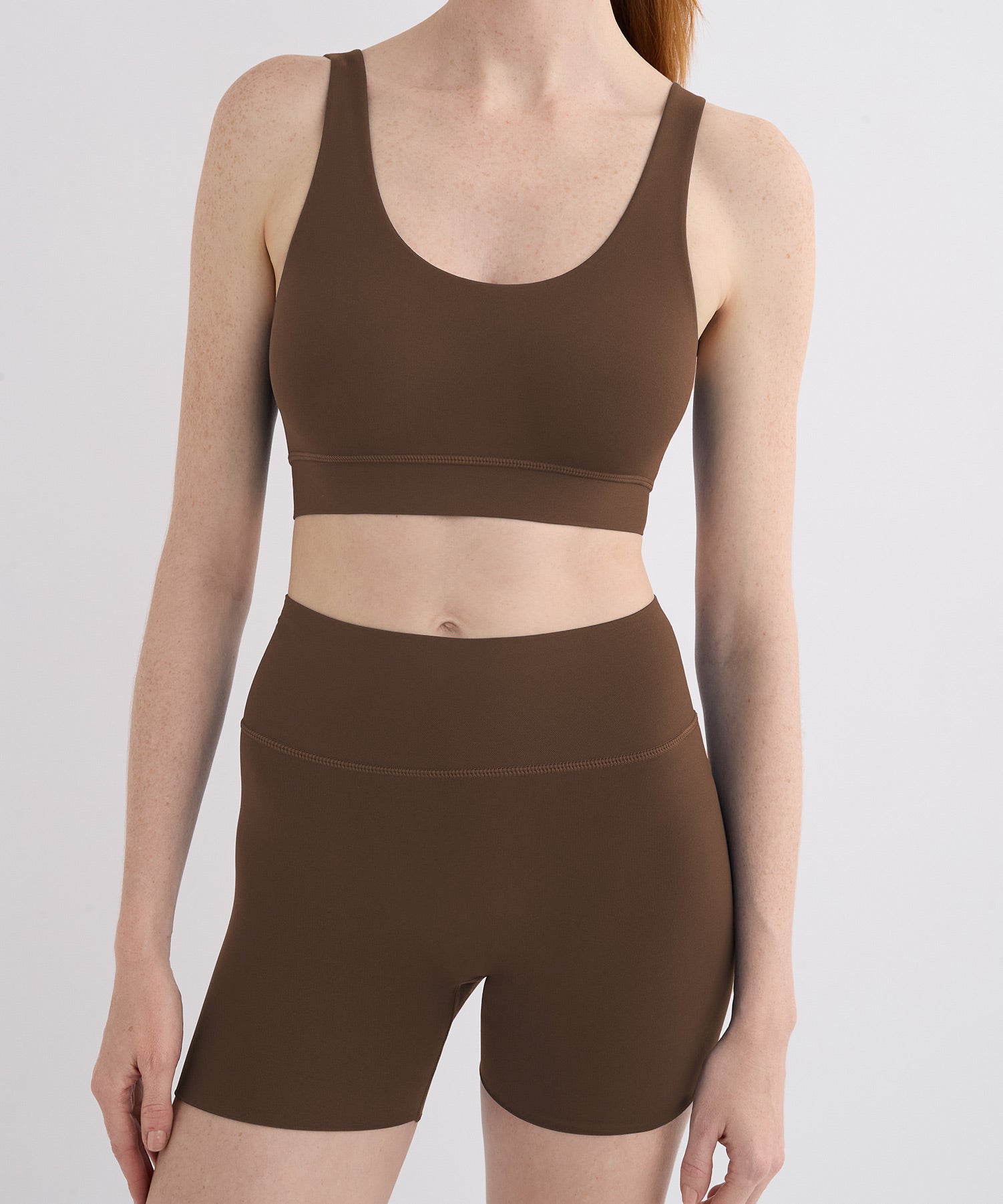 24/7 Lounge Bra Top - Dark Earth