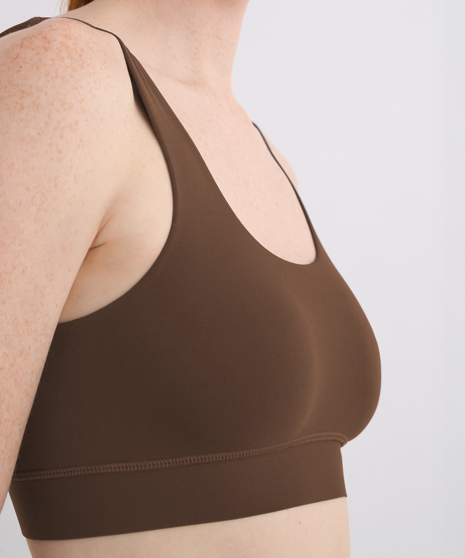 24/7 Lounge Bra Top - Dark Earth