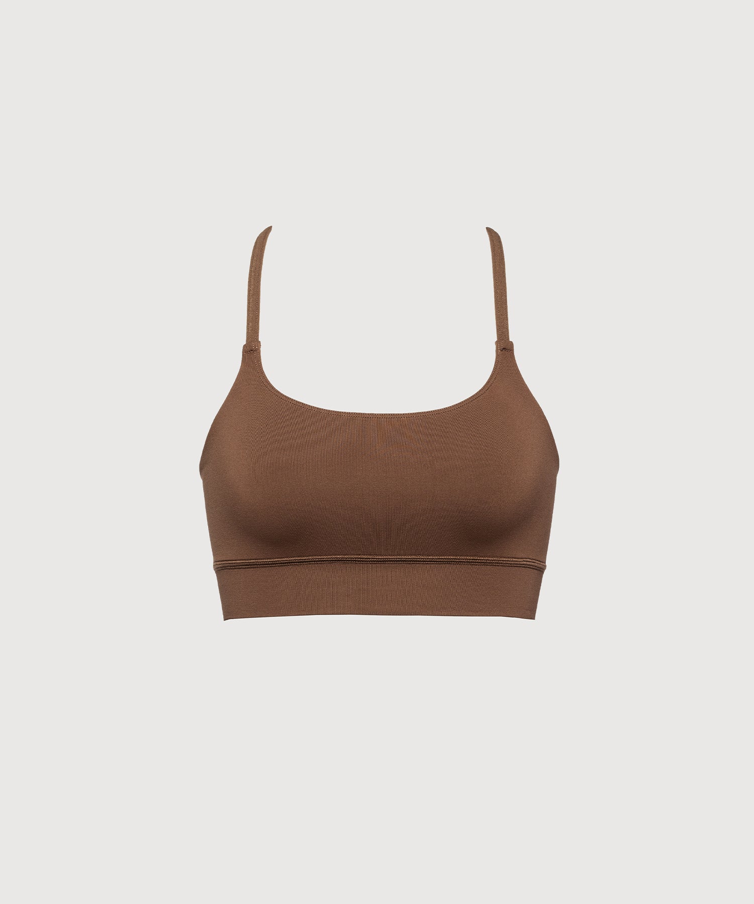 X-Back Lounge Bra Top - Dark Earth