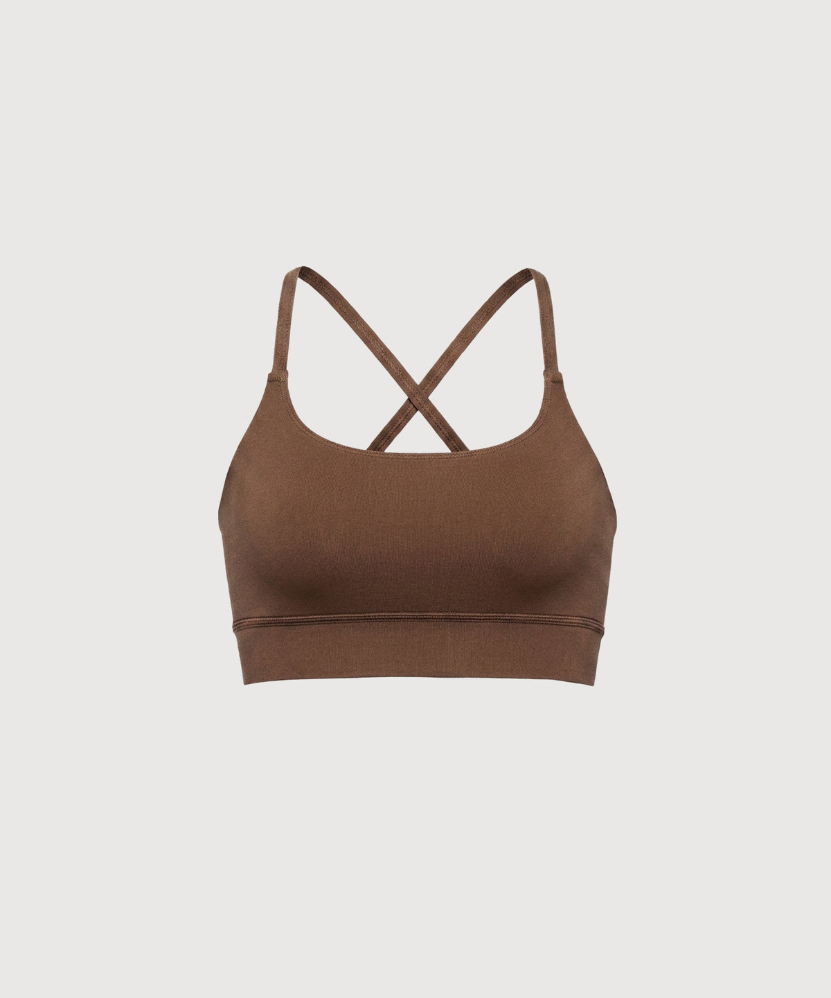 X-Back Lounge Bra Top - Dark Earth