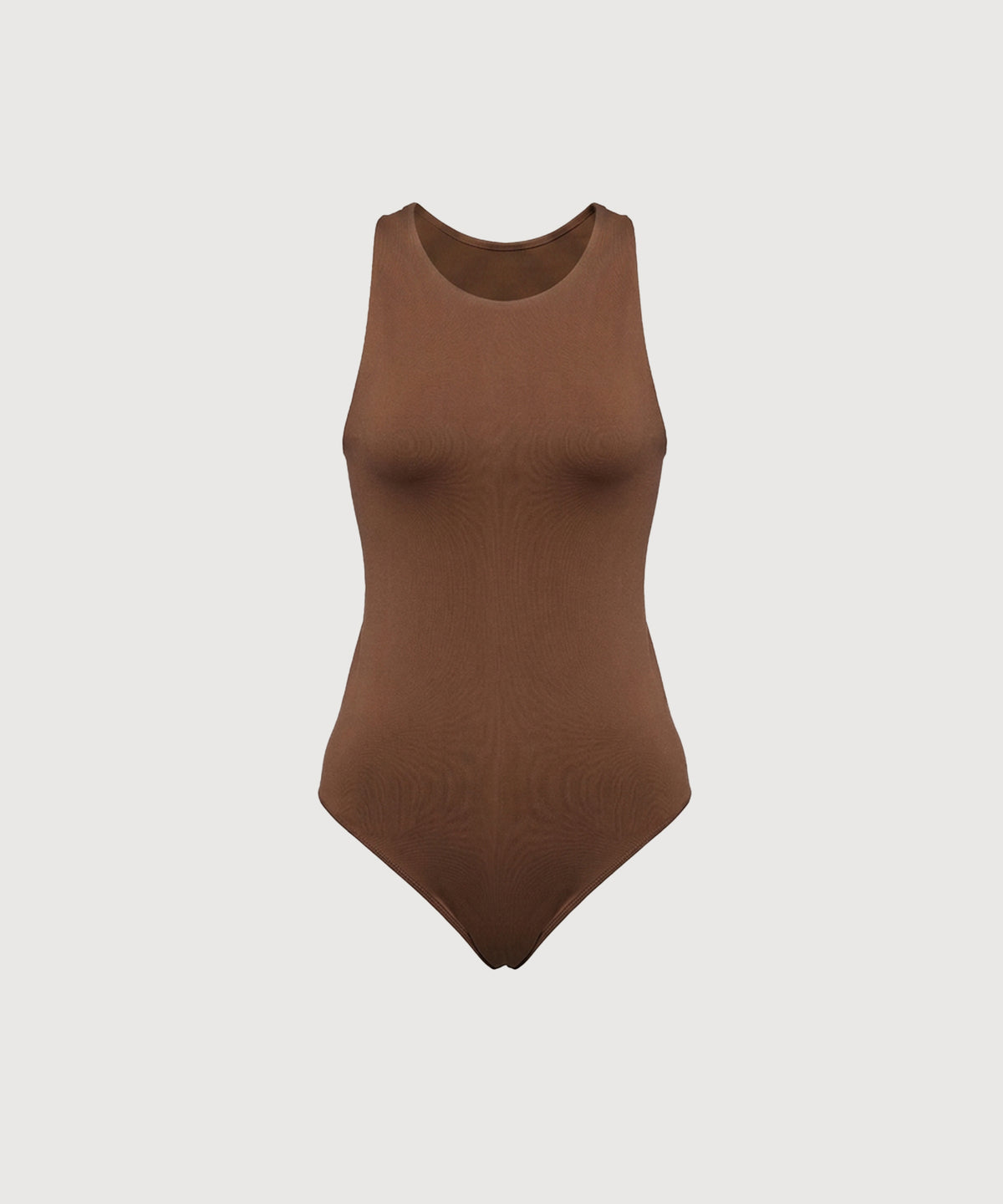 High Neck Bodysuit - Dark Earth