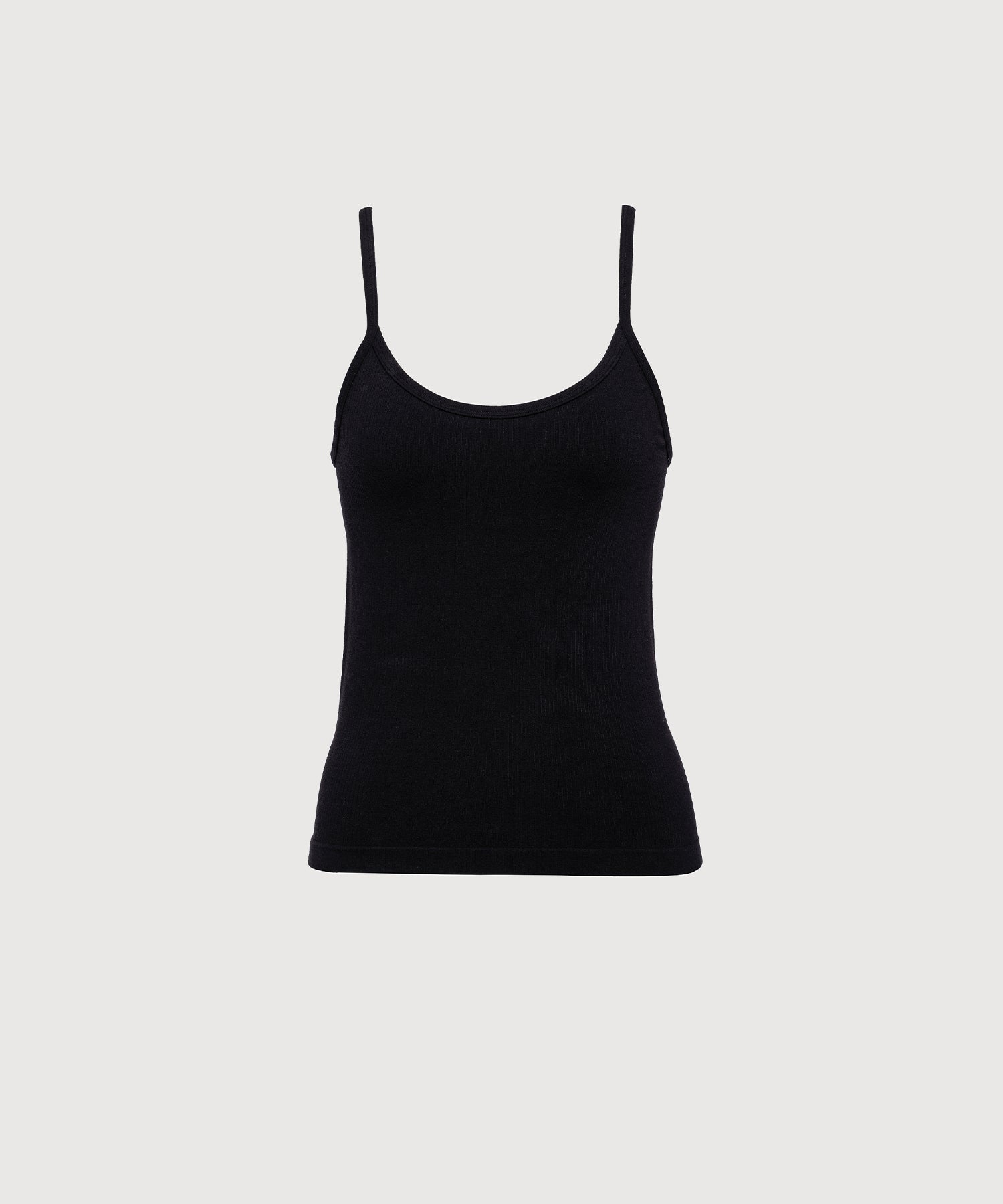 Seamless Cotton Cami - Black