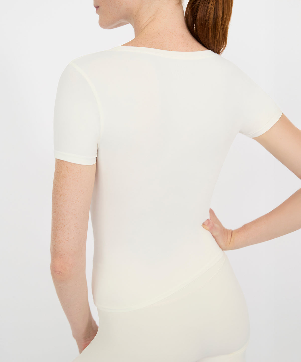 Crew Neck Tee - Pearl