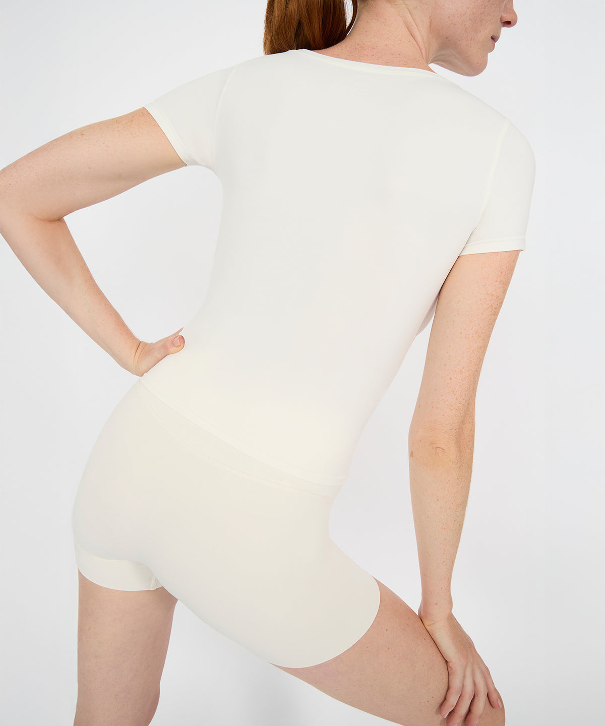 Crew Neck Tee - Pearl