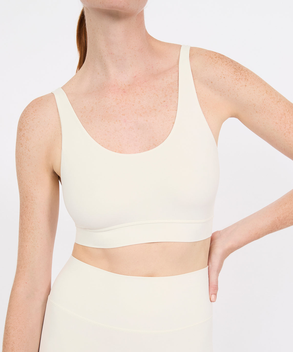 Scoop Bra Top - Pearl