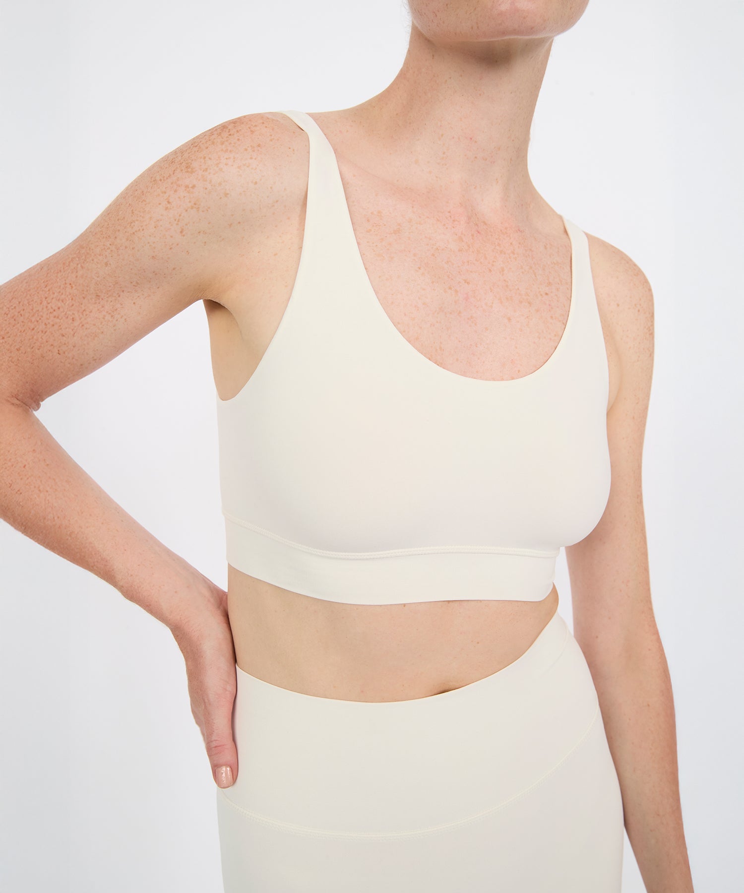 Scoop Bra Top - Pearl