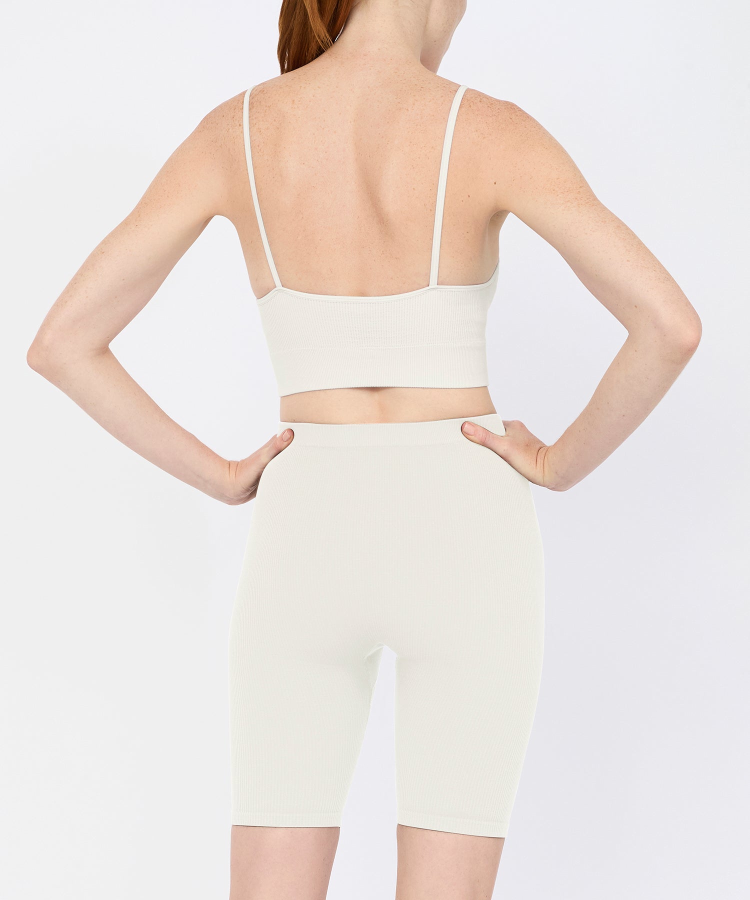 Bianca Rib Bralette - Pearl