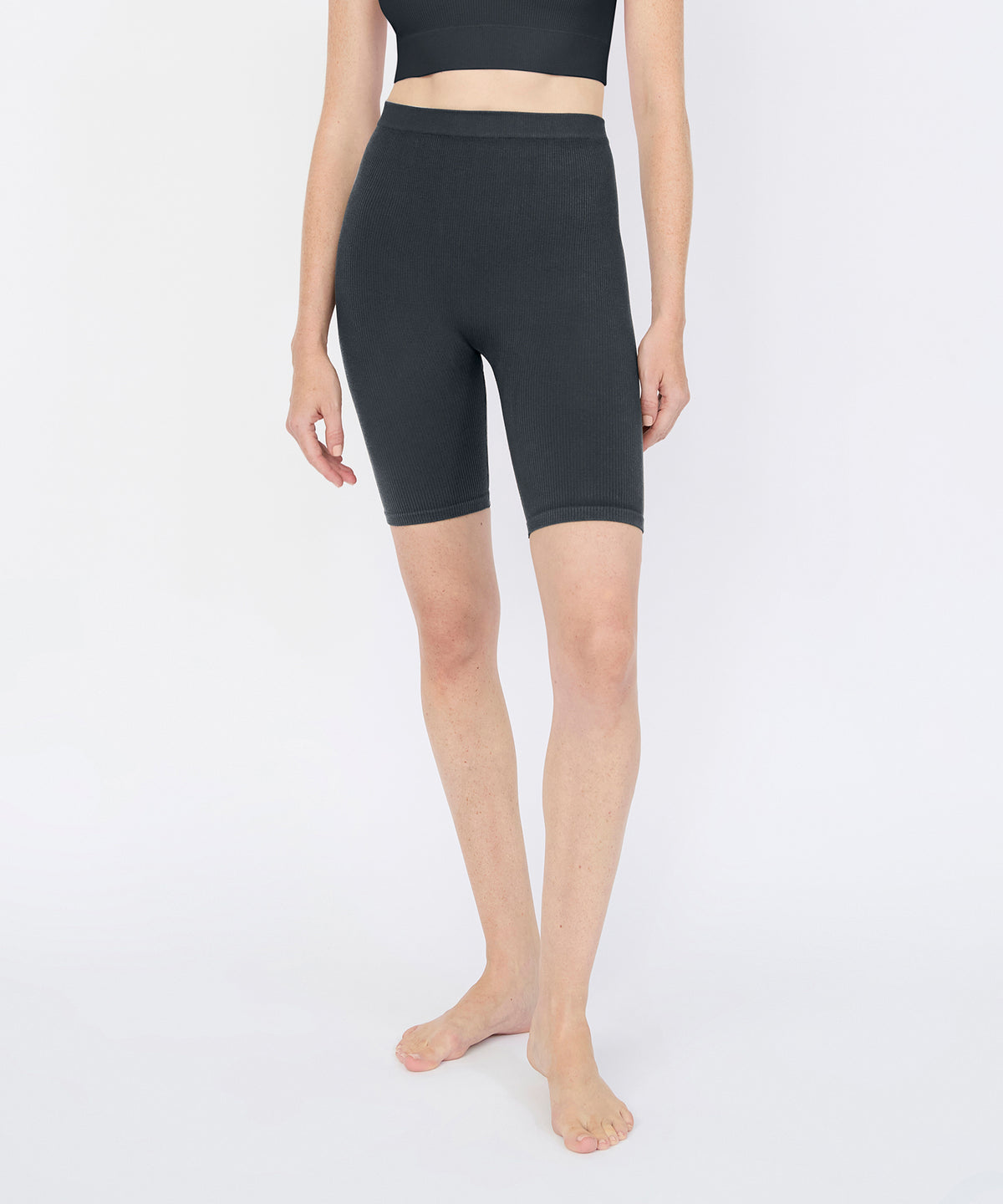 Joanne Rib Short Legging - Navy