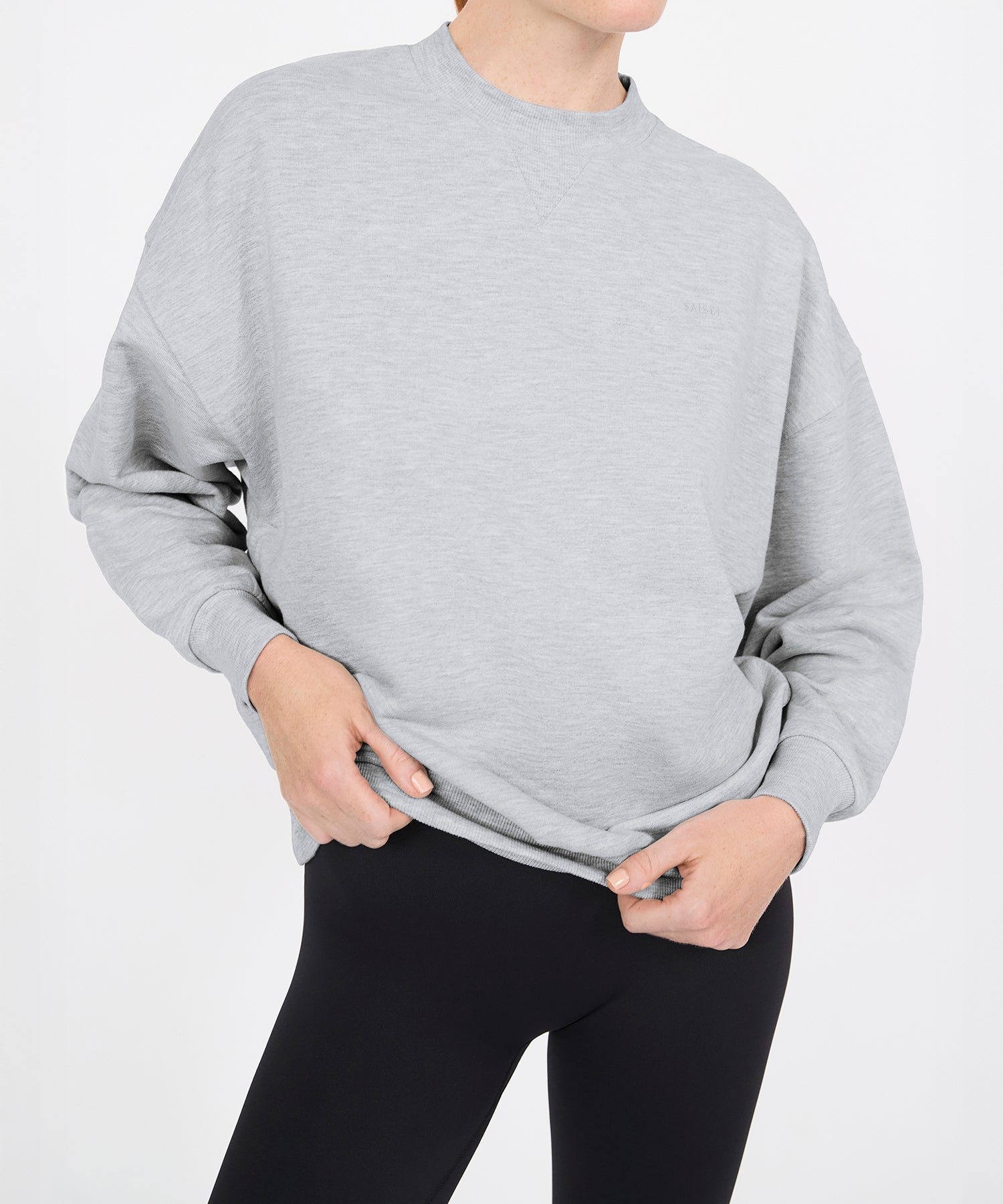 Parker Oversized Sweatshirt - Heather Grey