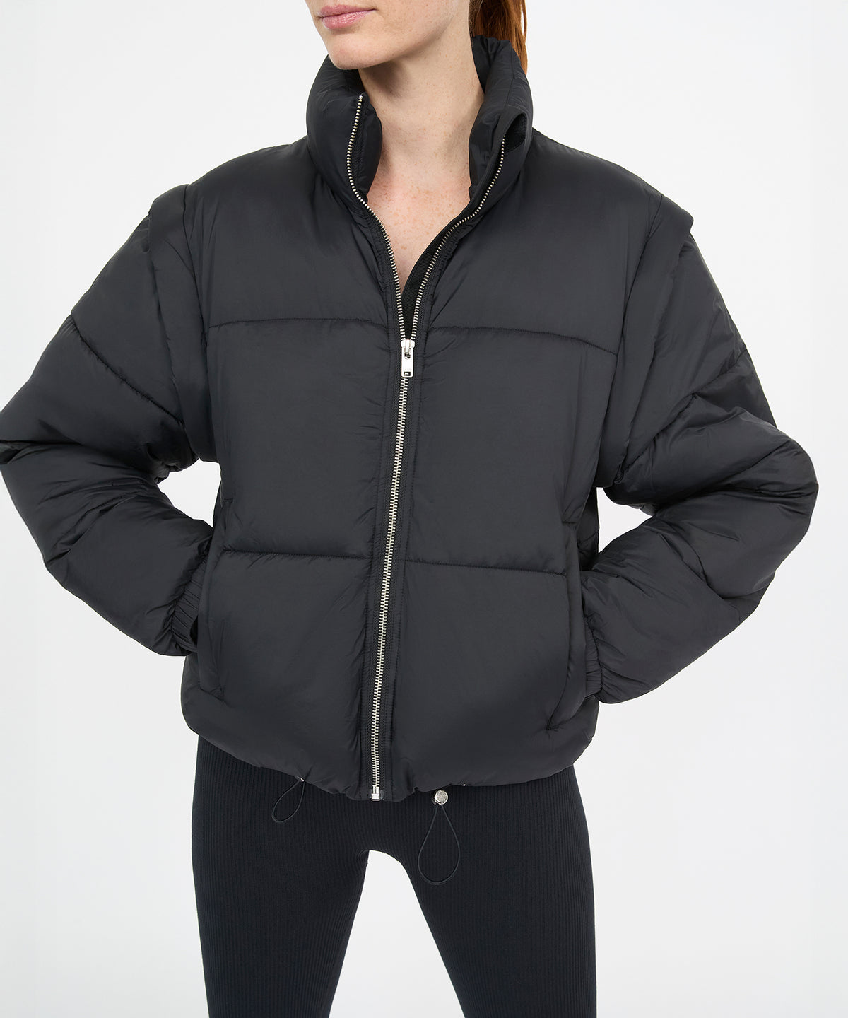 Joni 2-in-1 Puffer Jacket - Black