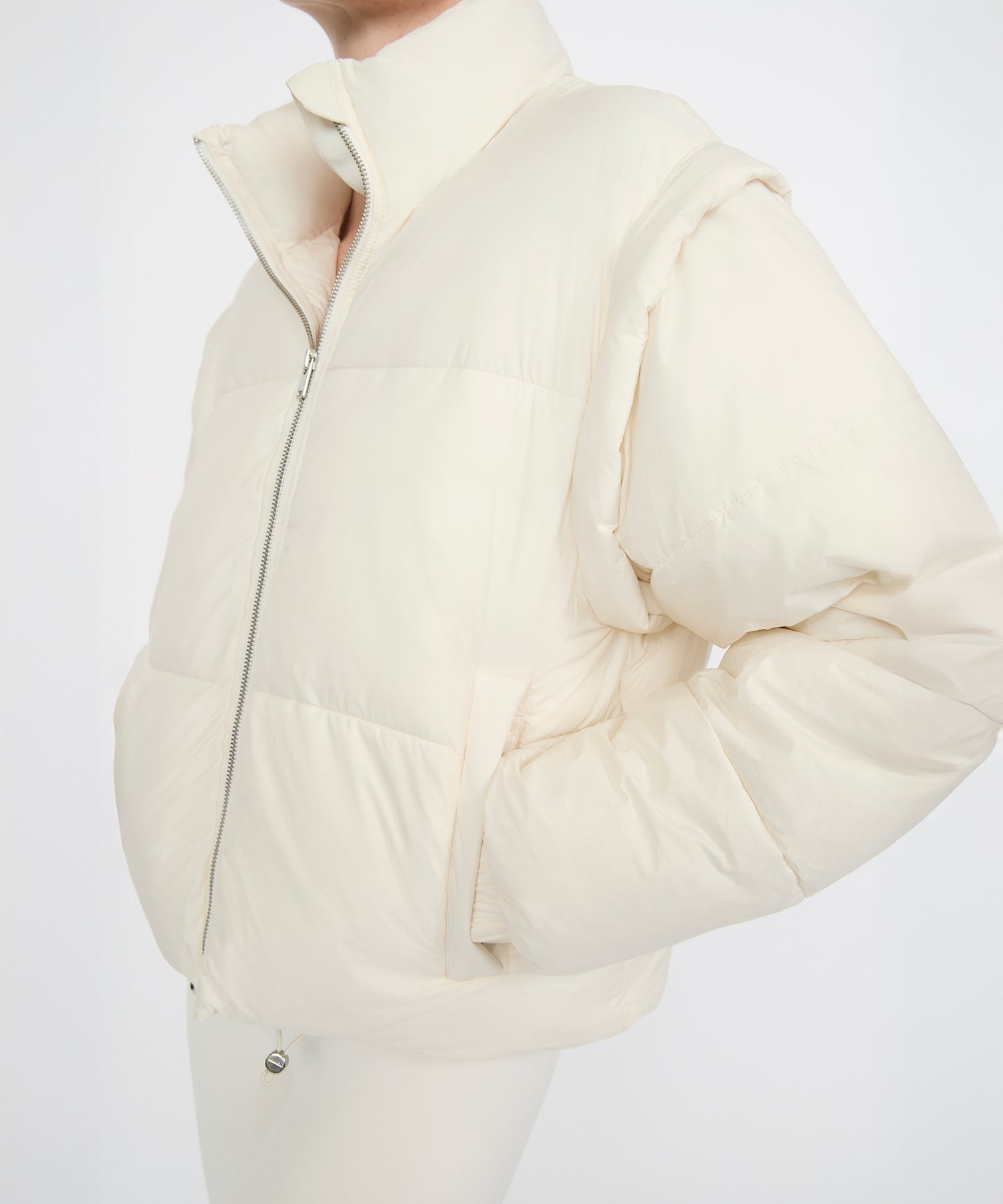 Joni 2-in-1 Puffer Jacket - Pearl