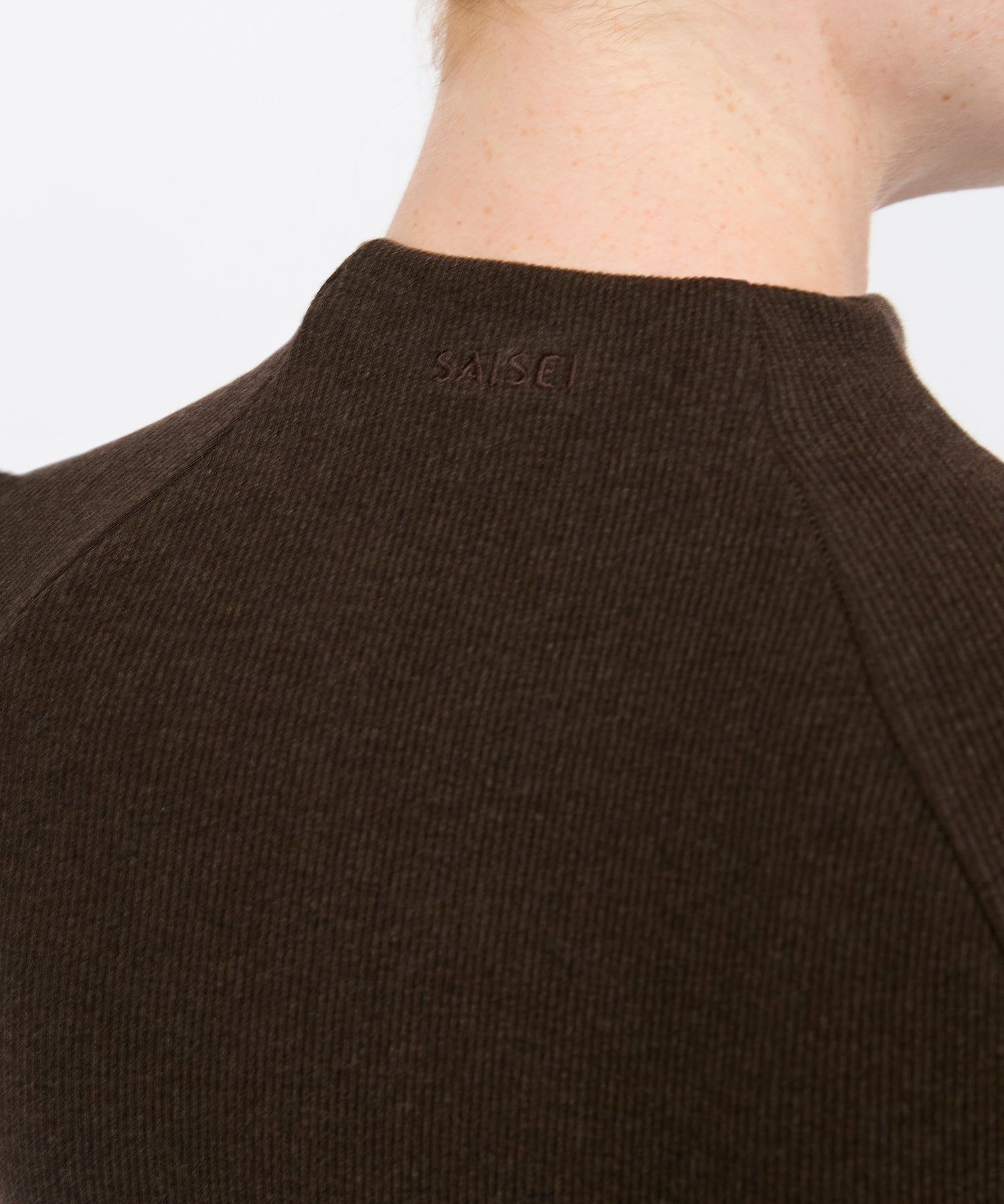 Juliette Seam Full Zip Jacket - Sepia Mélange