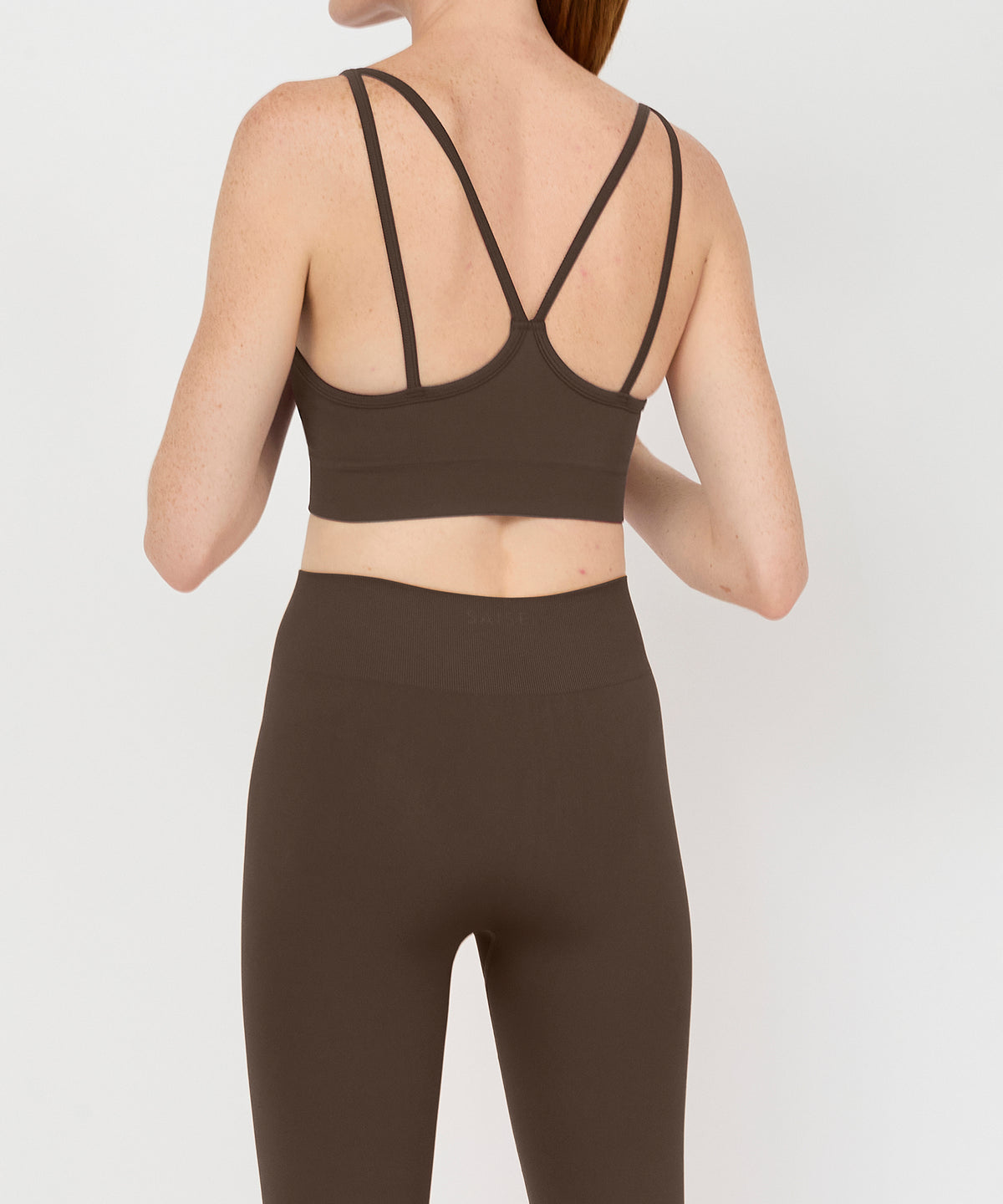 Form Movement V-Neck Bra - Acorn
