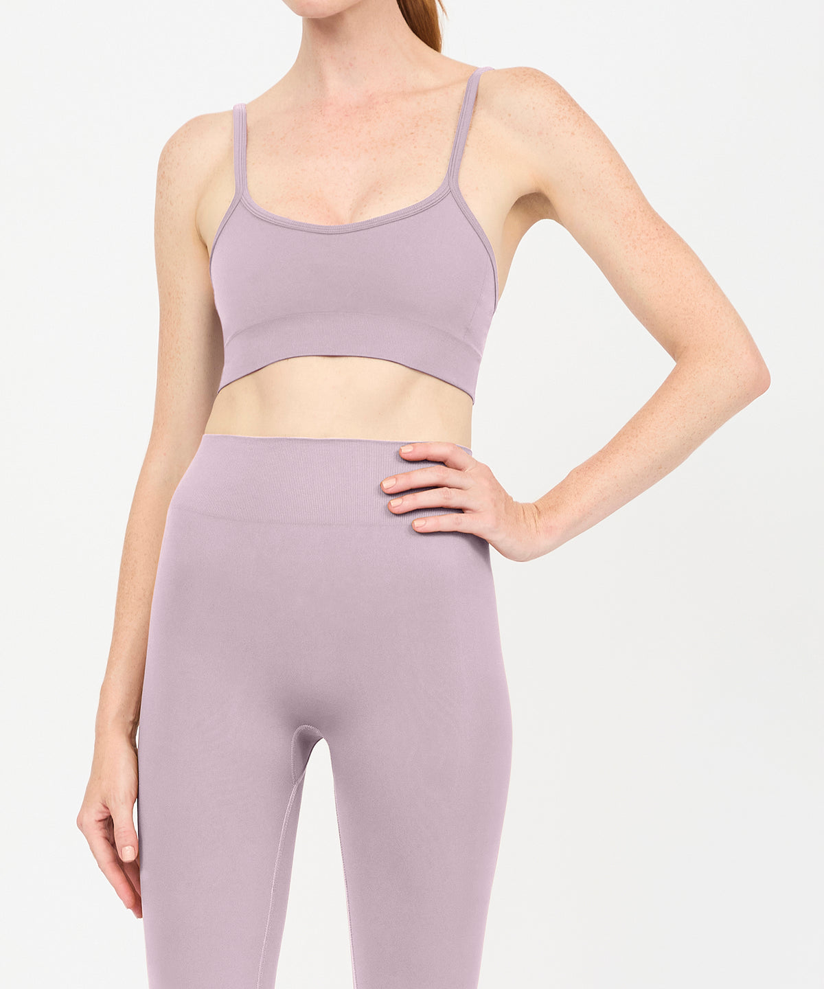 Form Movement V-Neck Bra - Mauve