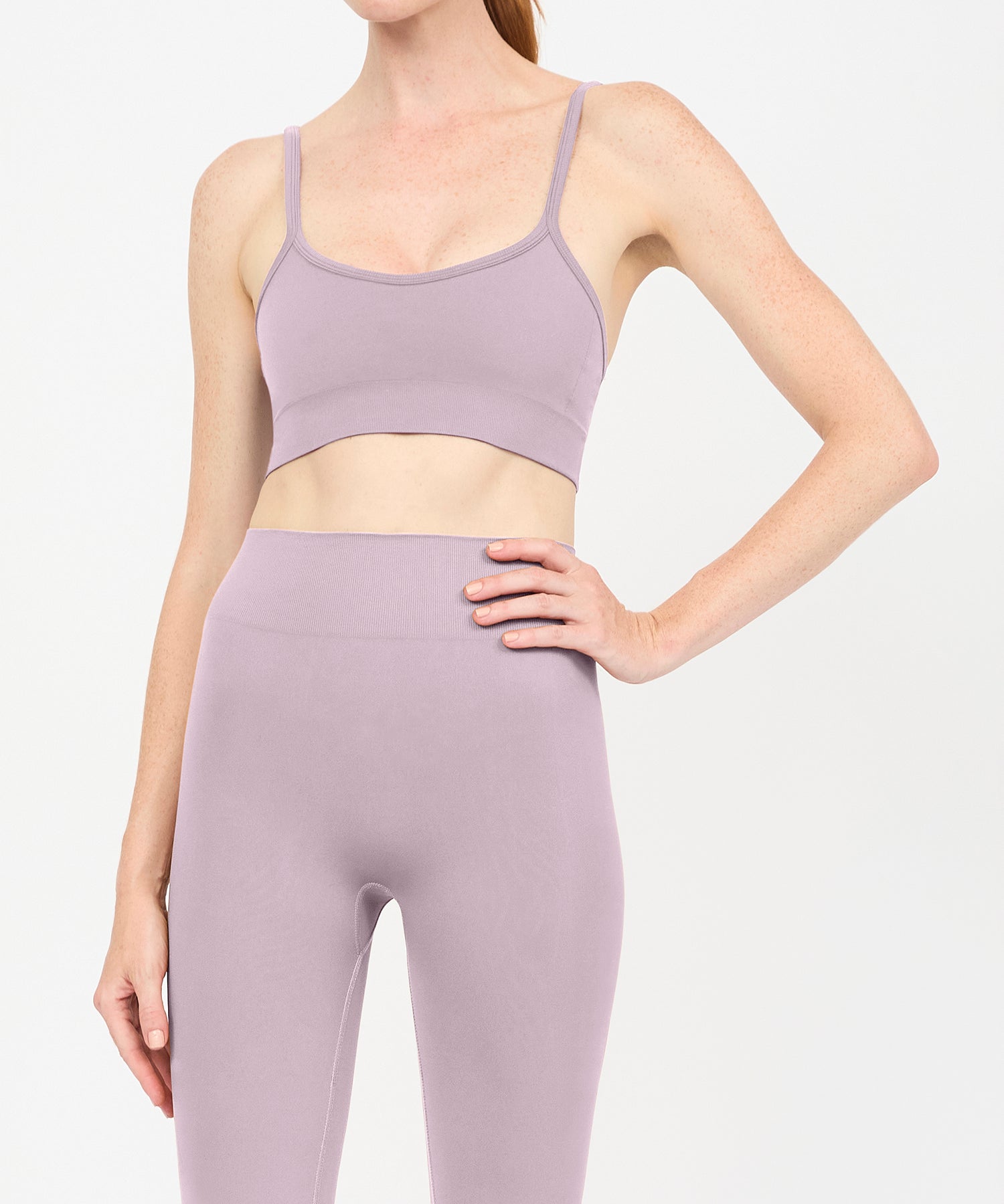 Form Movement V-Neck Bra - Mauve