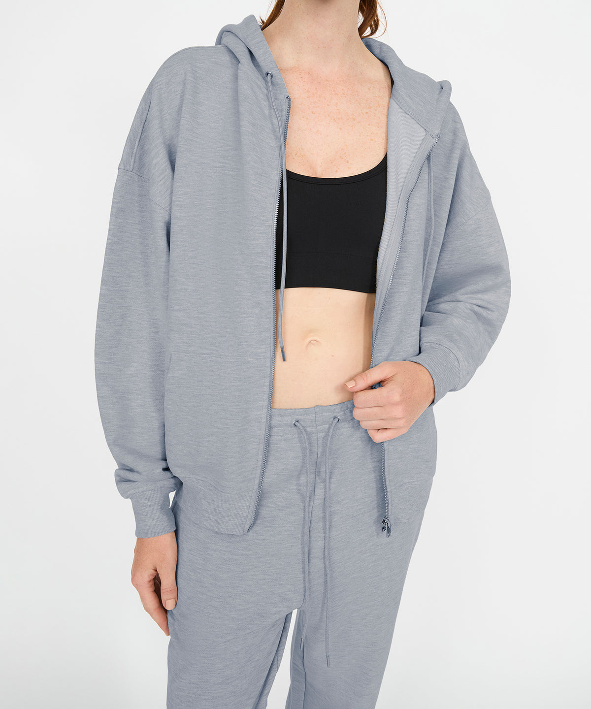 Stevie Oversized Hoodie - Heather Grey