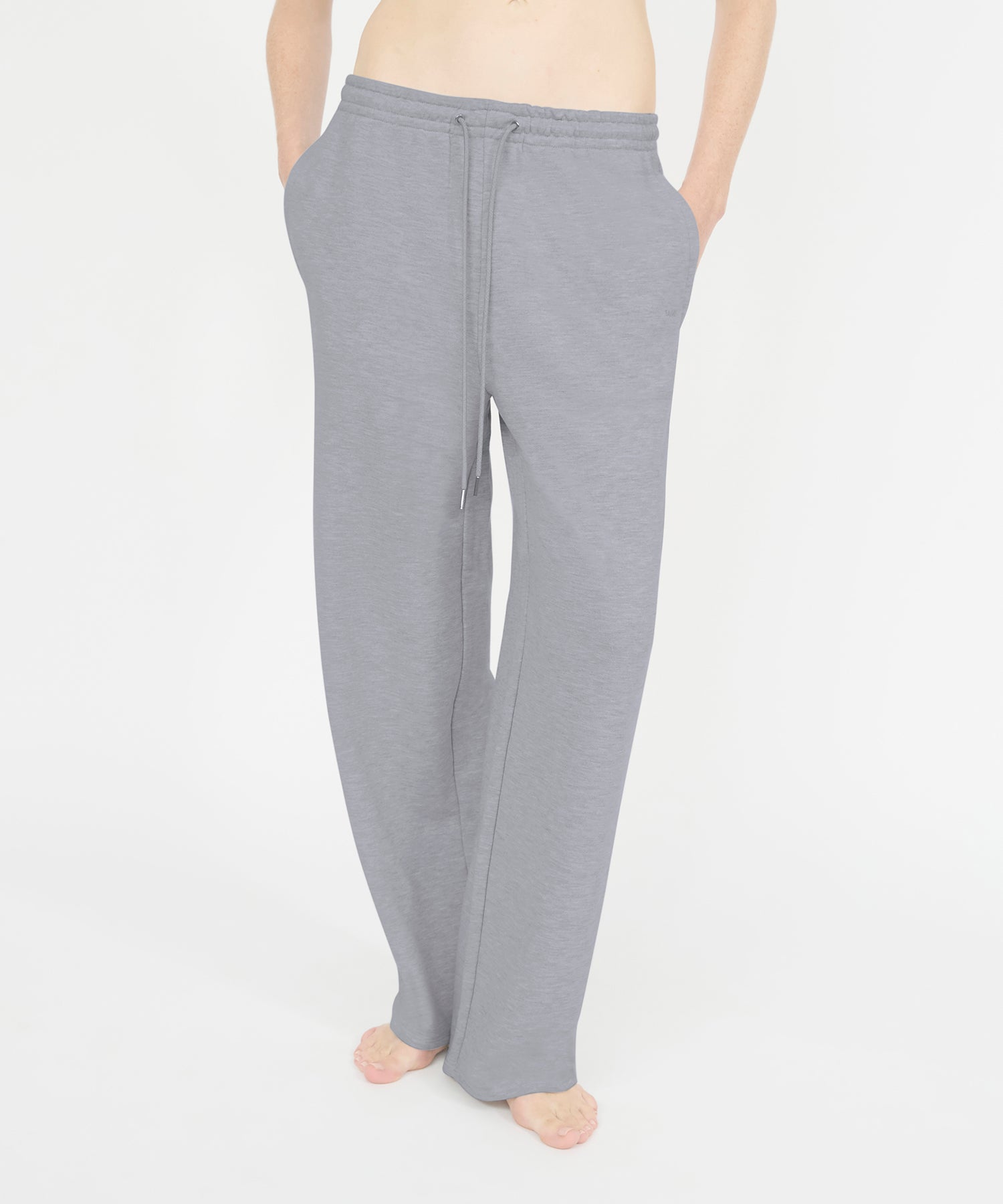 Maggie Wide Leg Pant - Heather Grey