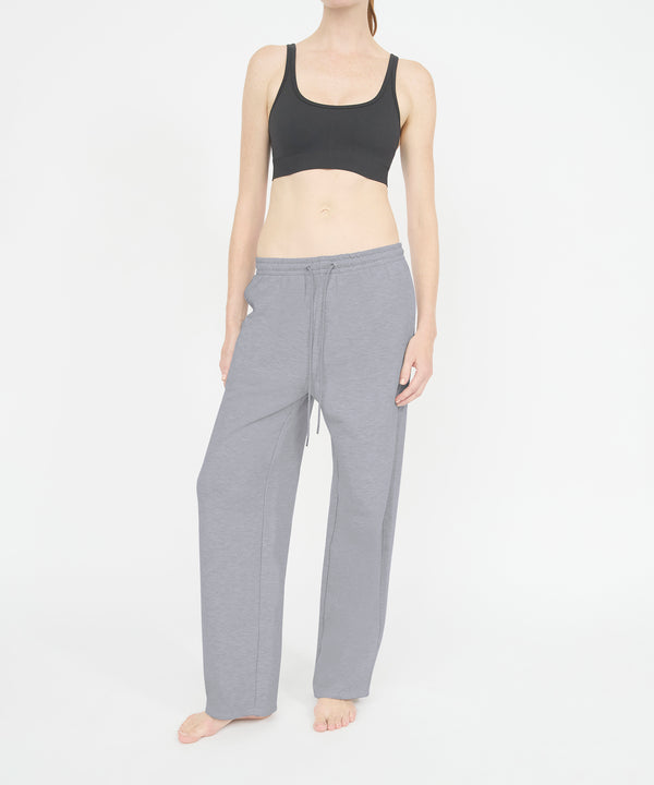 Maggie Wide Leg Pant - Heather Grey