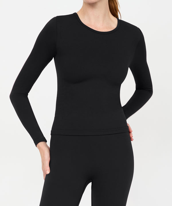 Form Movement Long Sleeve Tee - Black